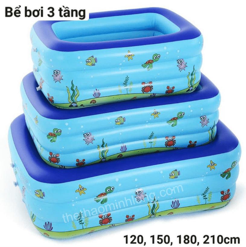 bể bơi chữ nhật 2 tầng 150cm - mã ML0036