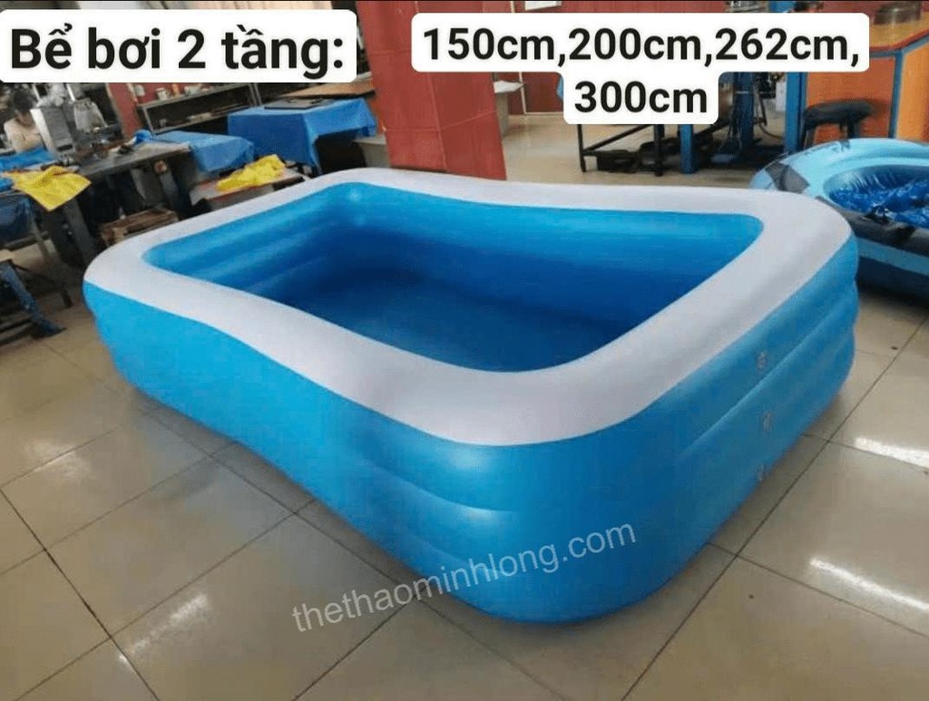 bể bơi chữ nhật 2 tầng 150cm - mã ML0036 (2,3 tầng 120,210cm)